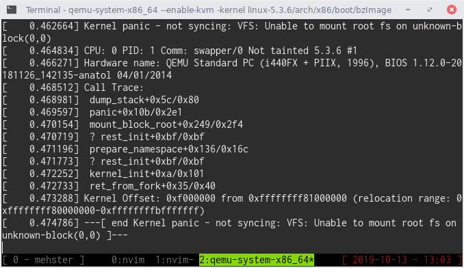 Running it in the terminal