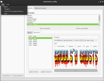 mehstation-config, the configuration application, listing platforms and executables